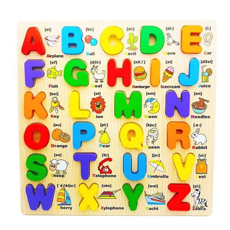 Sightseeing Stupid somersault Puzzle alfabet litere mari