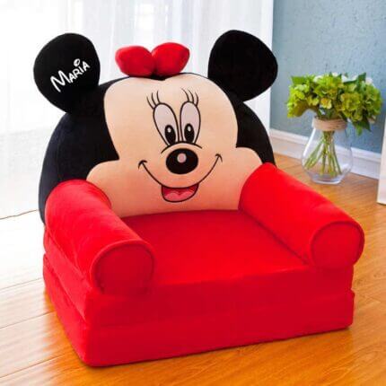 Fotoliu extensibil Minnie Mouse personalizat cu nume